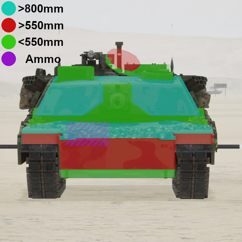 M1A1 protection map: M1A1 map